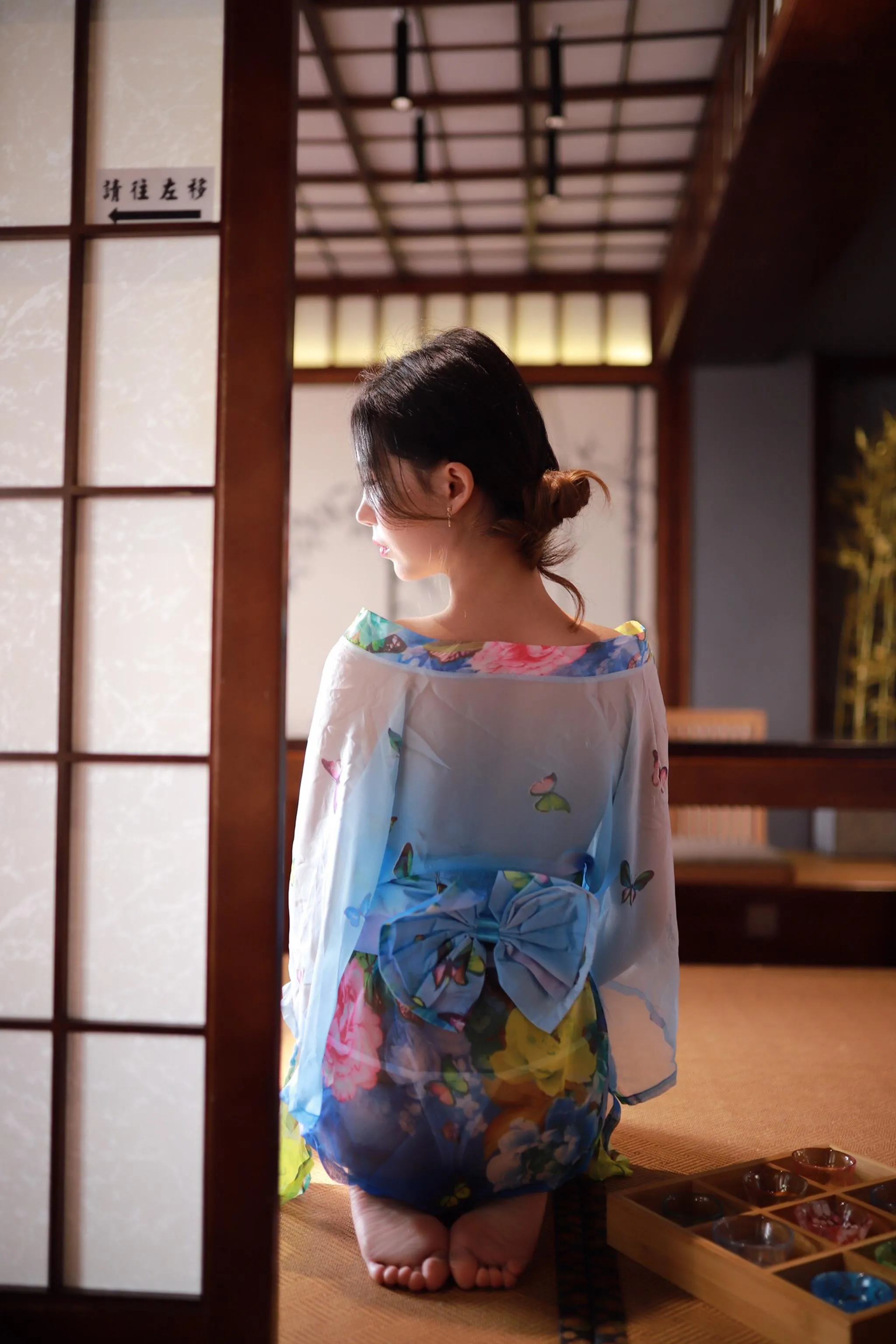 抖娘-利世 – NO.12 水蓝和服 [30P]插图8